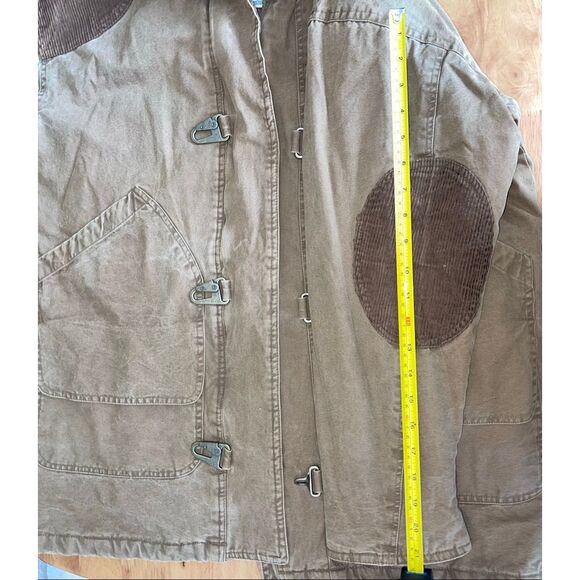 Vintage Spencer Douglas barn chore coat tan canvas with flannel lining size Smal - Picture 9 of 10